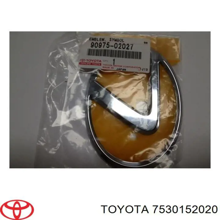 7530152020 Toyota Емблема решітки радіатора