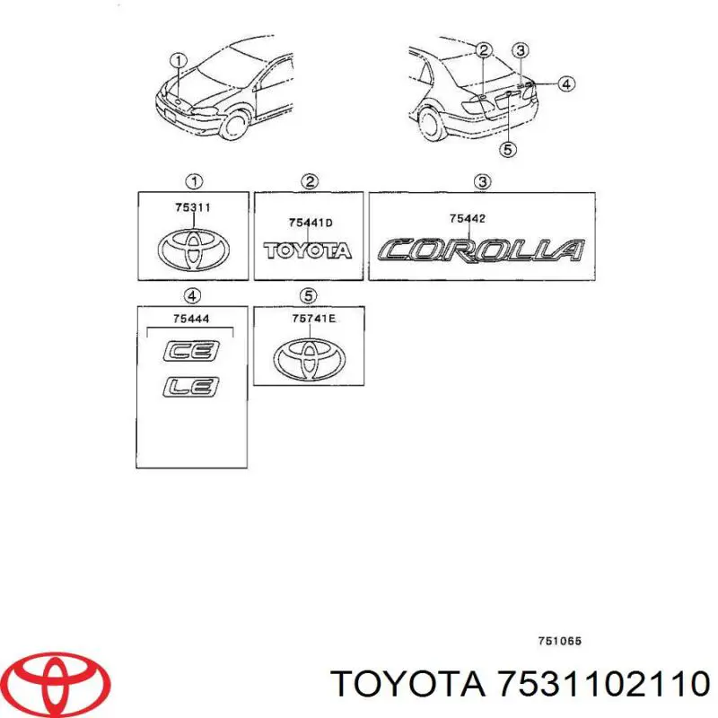 7531102110 Toyota 