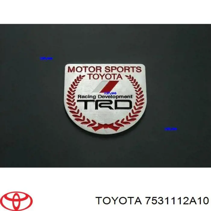 Фірмовий значок капота Toyota 7531112A10 ціна, від 8.31 USD
