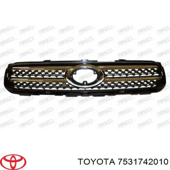 Купити 7531742010 Toyota Молдинг решітки радіатора