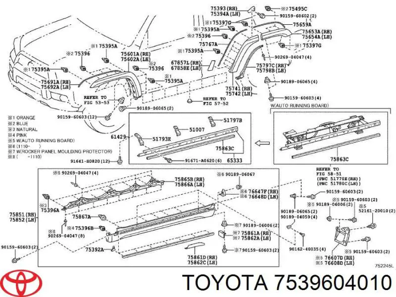 7539604010 Toyota 