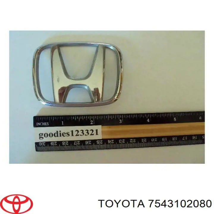 Купити 7543102080 Toyota Емблема кришки багажника, фірменнийзначок