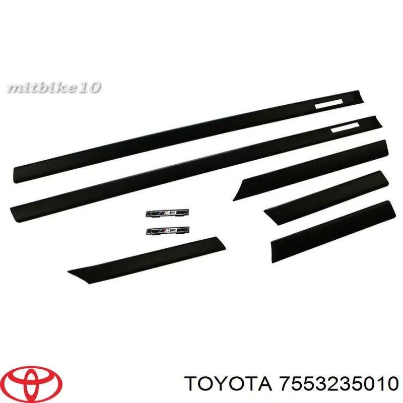 Молдинг лобового скла, лівий/правий Toyota 7553235010 ціна, від 13.79 USD