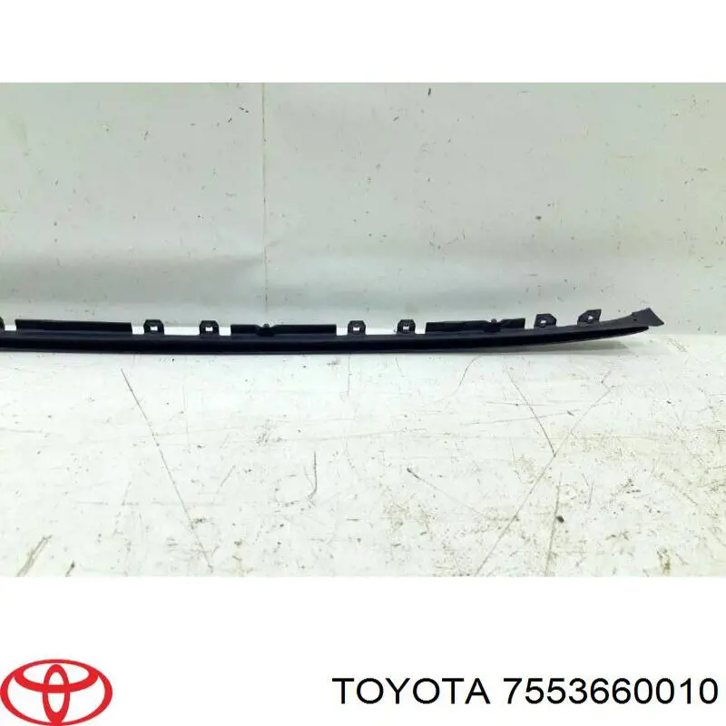 7553660010 Toyota молдинг лобового скла, лівий