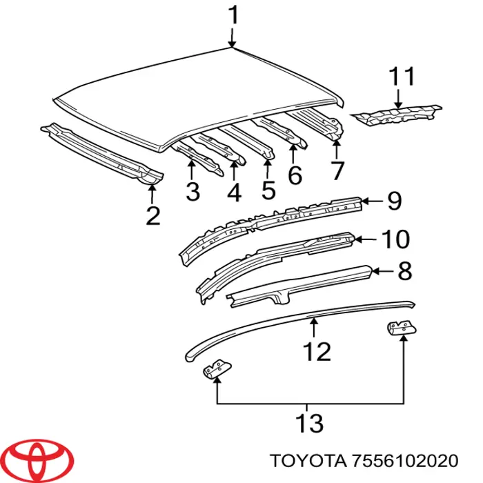  Toyota 7556102020 ціна, від 0.91 USD