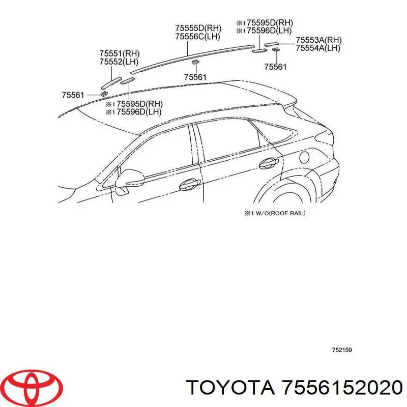 Пістон (кліп) кріплення накладок порогів Toyota 7556152020 ціна, від 1.04 USD