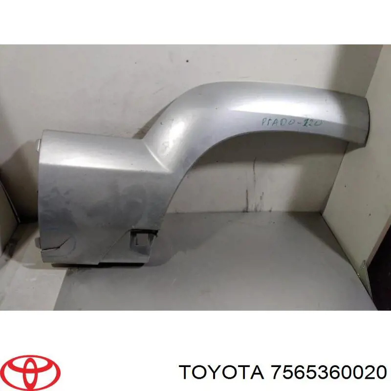 Молдинг задньої арки крила, правий Toyota 7565360020 ціна, від 31.67 USD