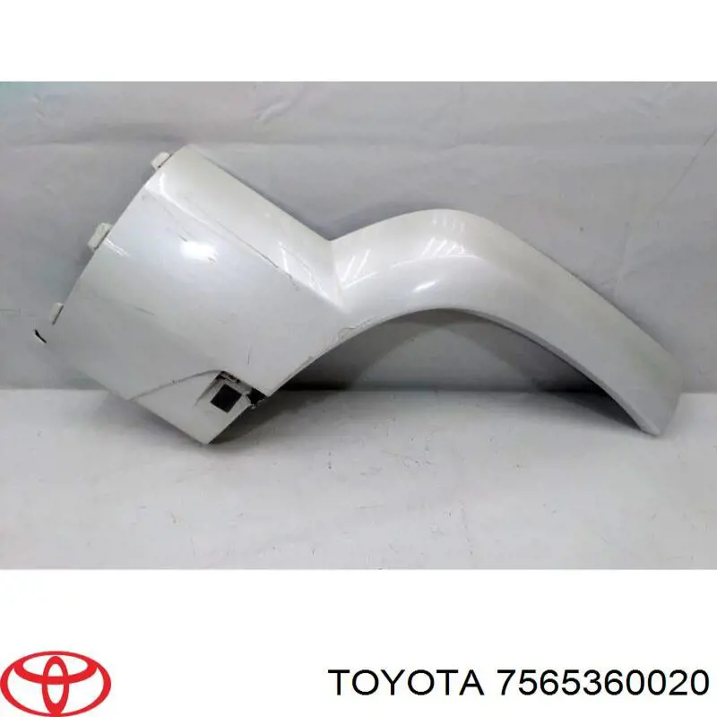 7565360020 Toyota Молдинг арки колеса заднього, правий