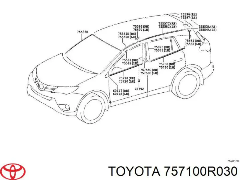 757100R030 Toyota 