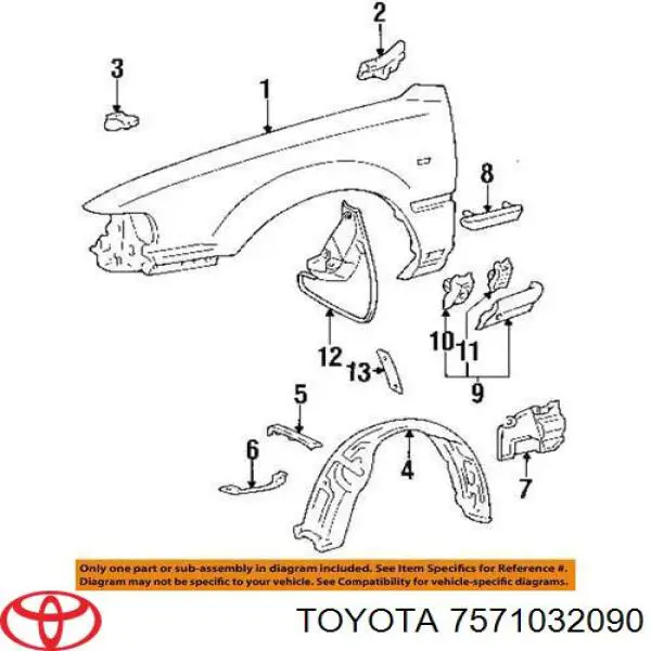 Молдинг опускного скла нижній, двері передньої, правої Toyota Camry (V1) (Тойота Камрі)