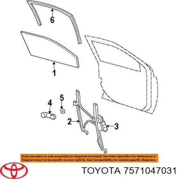  Toyota 7571047031 ціна, від  USD