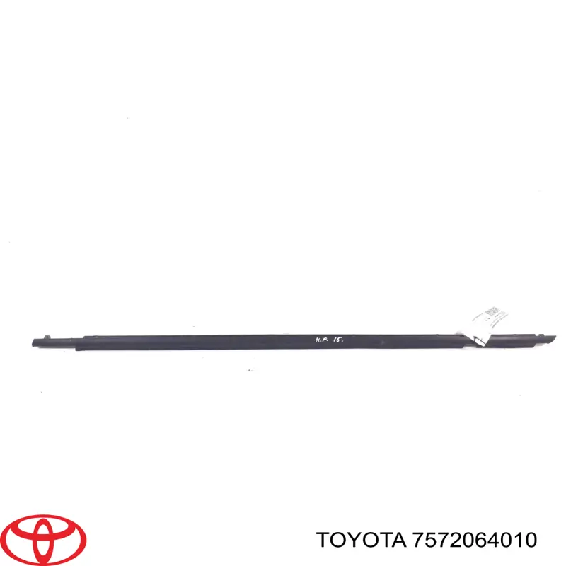 Молдинг опускного скла нижній, двері передньої, лівої Toyota 7572064010 ціна, від 200.32 USD