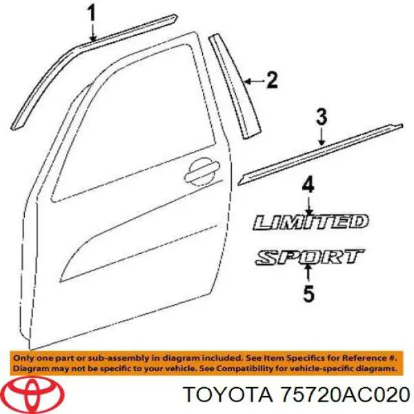  Toyota 75720AC020 ціна, від 10.10 USD