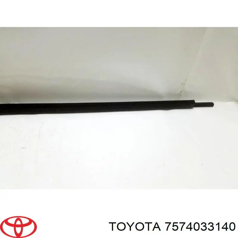 Молдинг опускного скла нижній, двері задньої, лівої Toyota 7574033140 ціна, від 14.11 USD