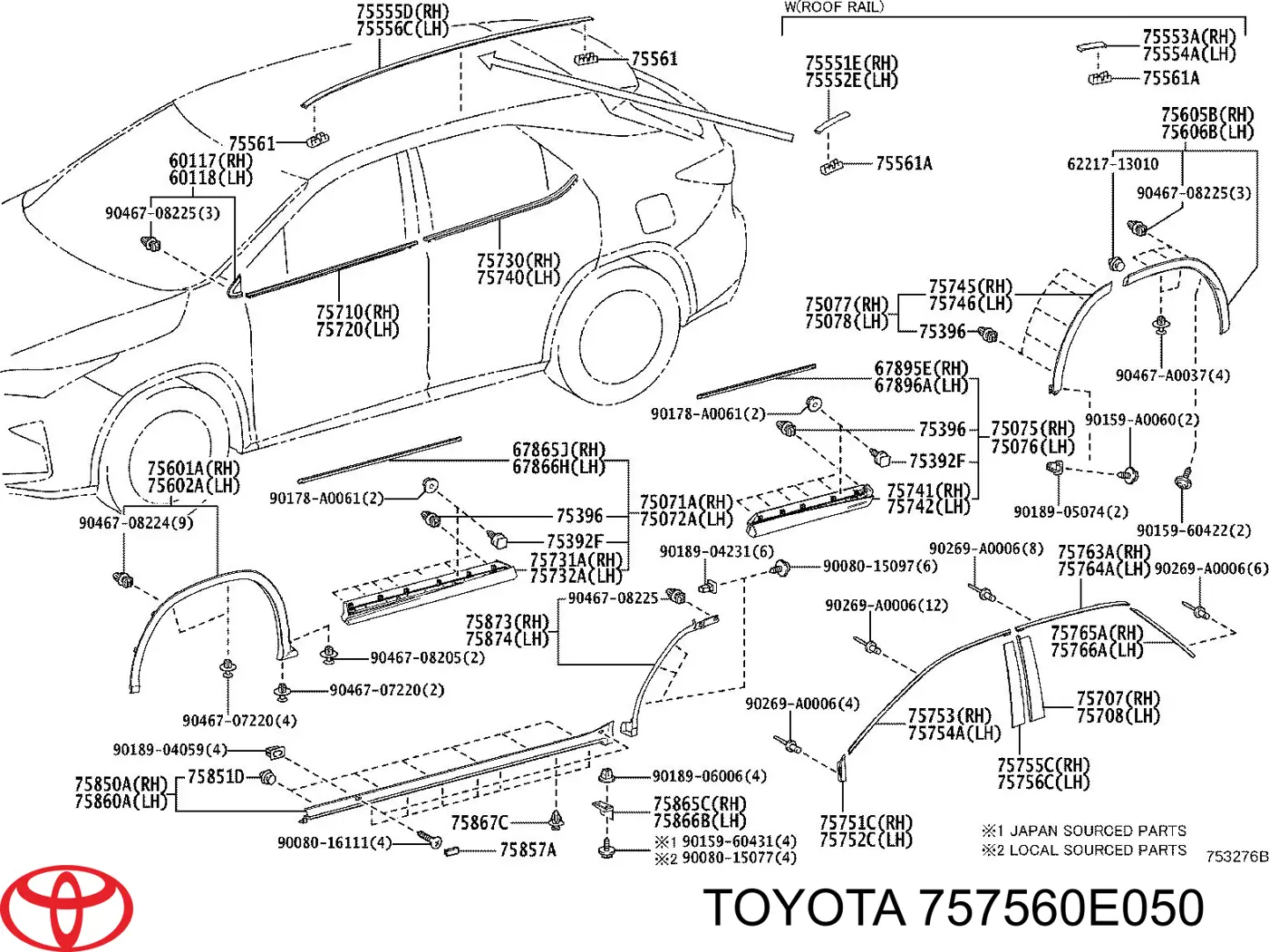 757560E050 Toyota 