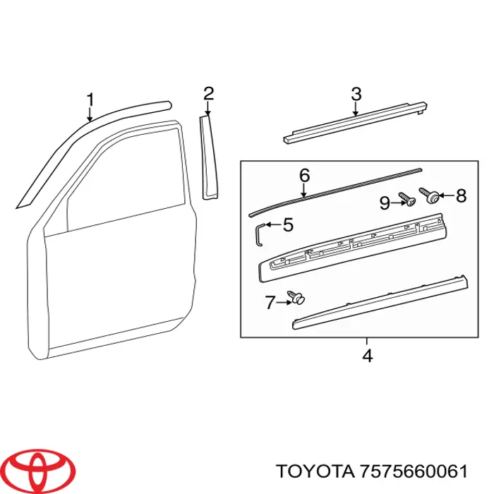  Toyota 7575660061 ціна, від 25.34 USD