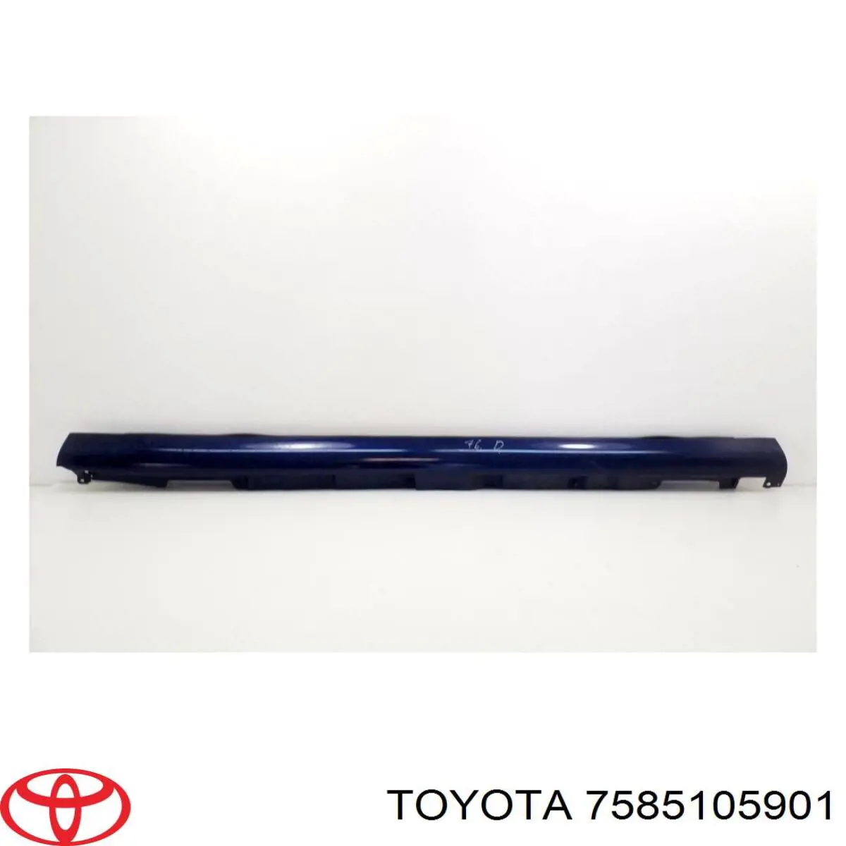 7585105901 Toyota накладка зовнішня (молдинг порога, правий)
