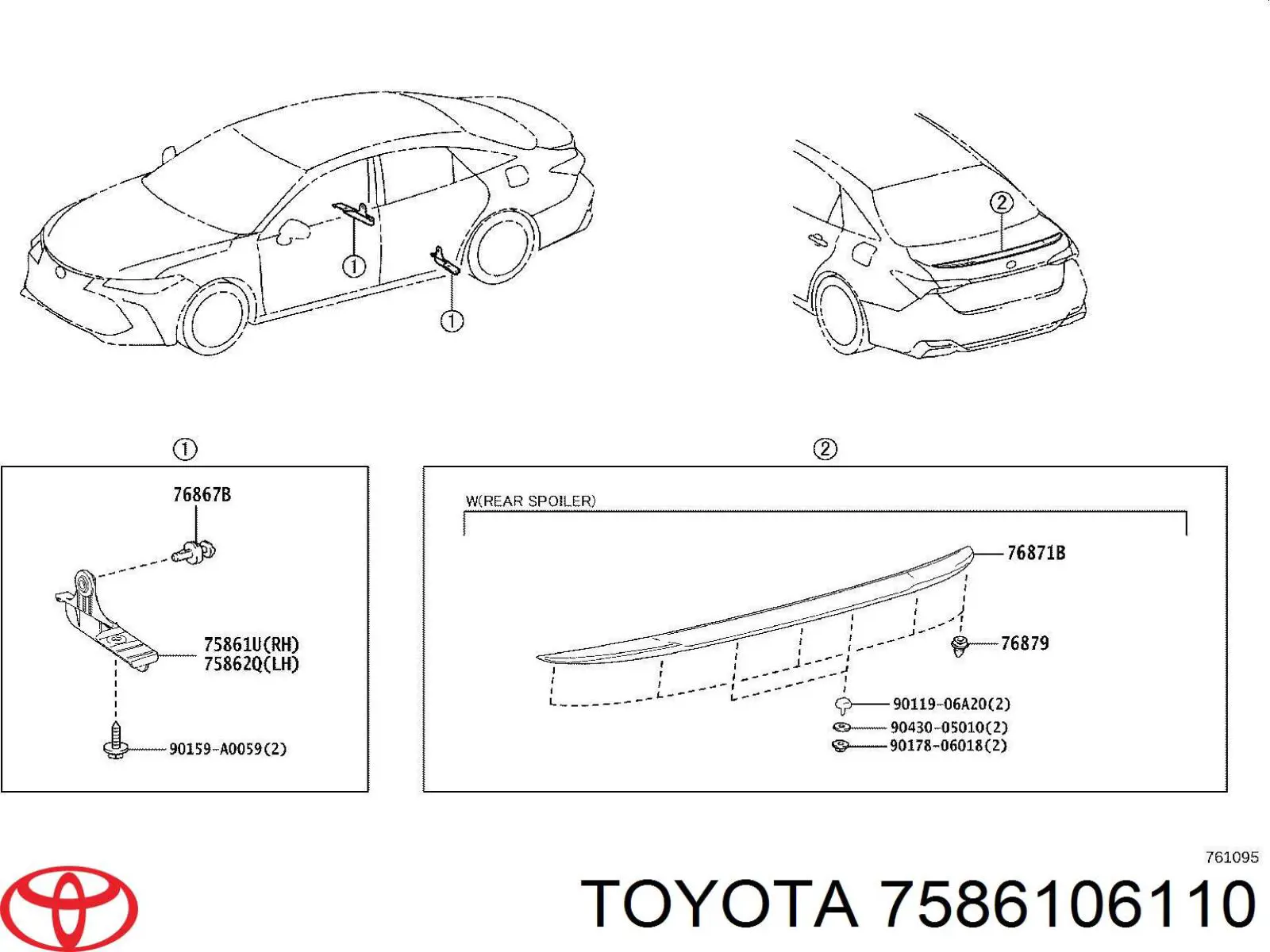 7586106110 Toyota 