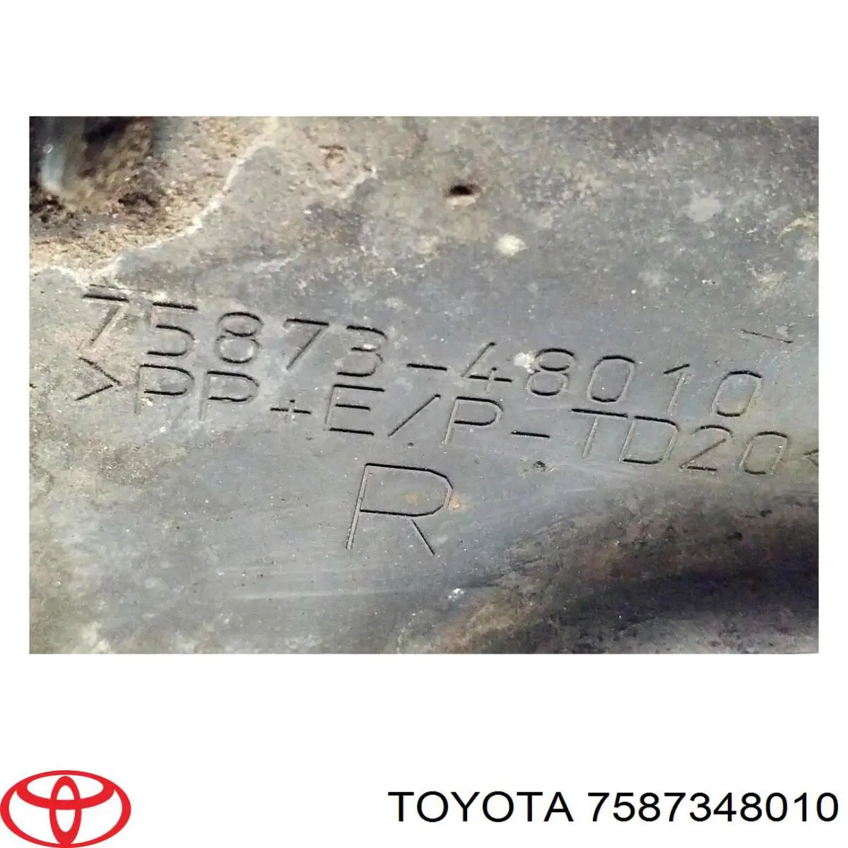 Молдинг задньої арки крила, правий Toyota 7587348010 ціна, від 12.65 USD