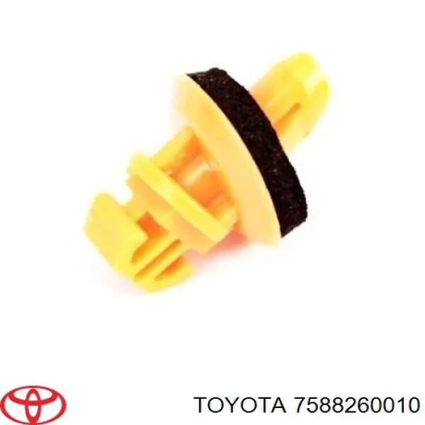 7588260010 Toyota Пістон (кліп) кріплення підкрилки переднього крила