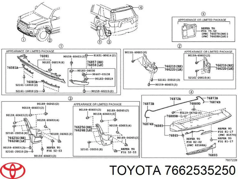 7662535250 Toyota 