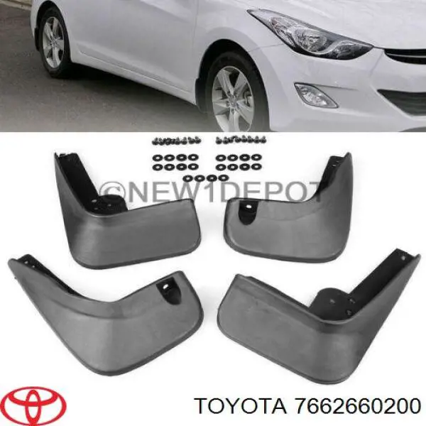 Бризковики задній, лівий 7662660200 Toyota