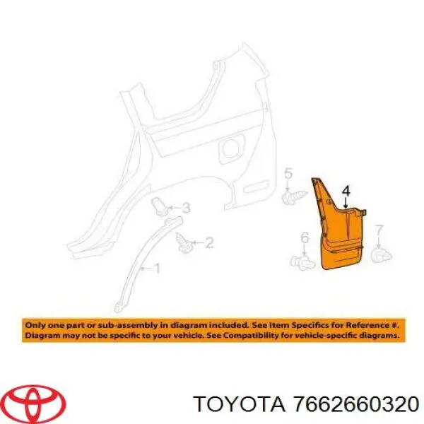  Toyota 7662660320 ціна, від 20.27 USD