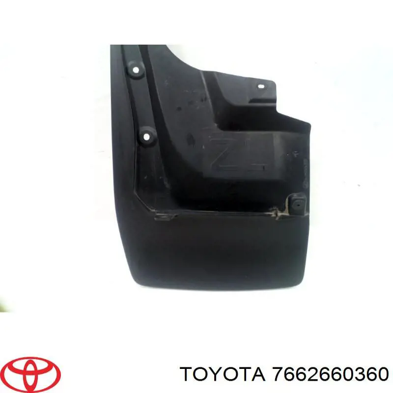 7662660360 Toyota Бризговик задній, лівий