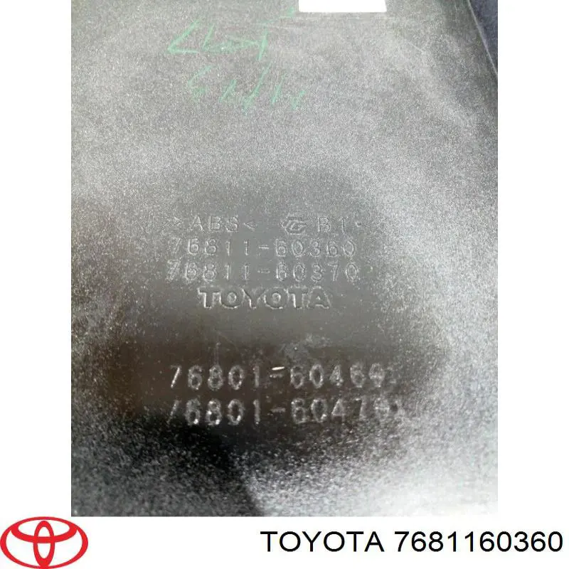  Toyota 7681160360 ціна, від 122.74 USD