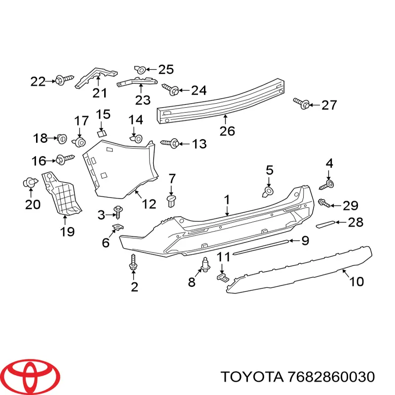  Toyota 7682860030 ціна, від 1.14 USD