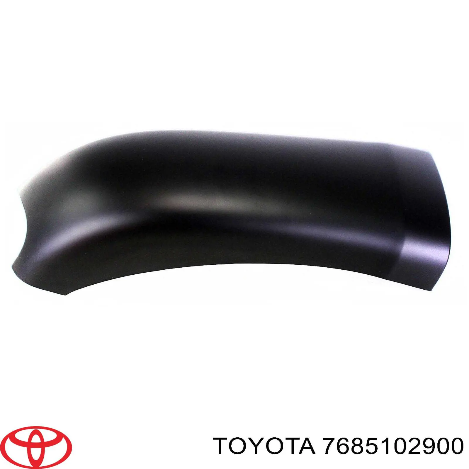 7685102900 Toyota Молдинг переднього бампера, правий