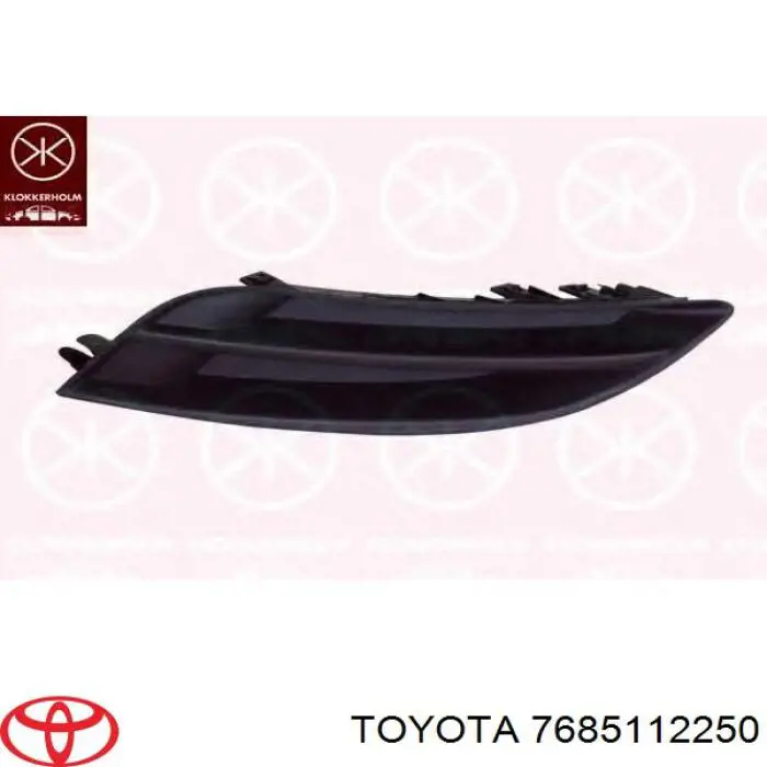 Захисна губа бампера переднього Toyota 7685112250 ціна, від 27.15 USD