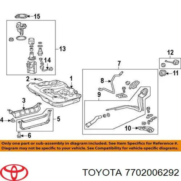  Toyota 7702006292 ціна, від 87.42 USD