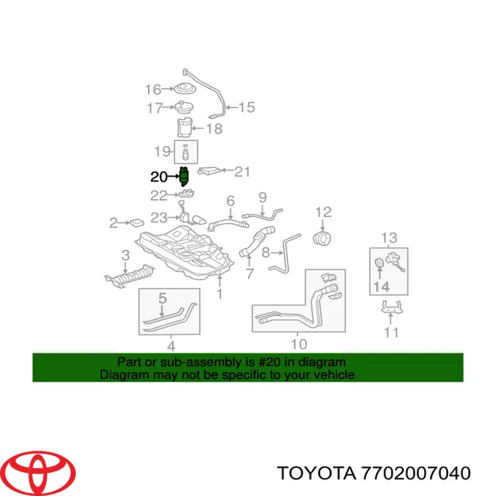7702007040 Toyota Електробензонасос