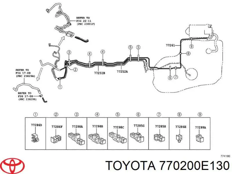 Модуль бензонасоса Toyota 770200E130 ціна, від 107.69 USD