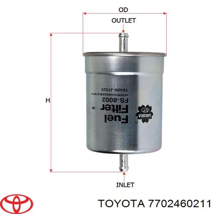 7702460211 Toyota модуль паливного насосу, з датчиком рівня палива