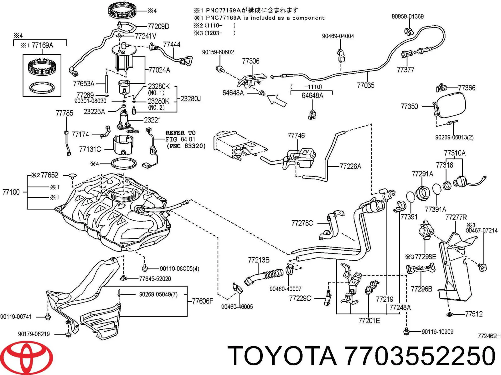 7703552250 Toyota 