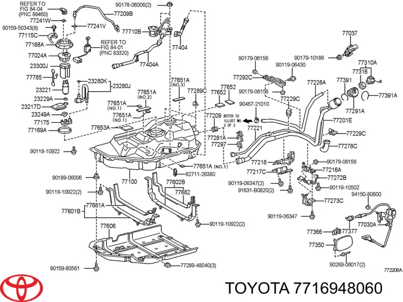 Купити 7716948060 Toyota Прокладка корпусу паливного фільтра
