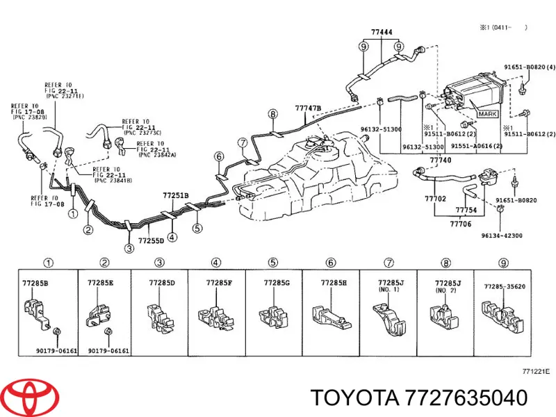 7727635040 Toyota 