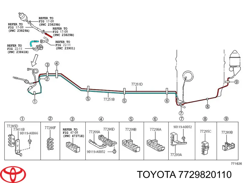  Toyota 7729820110 ціна, від 4.91 USD