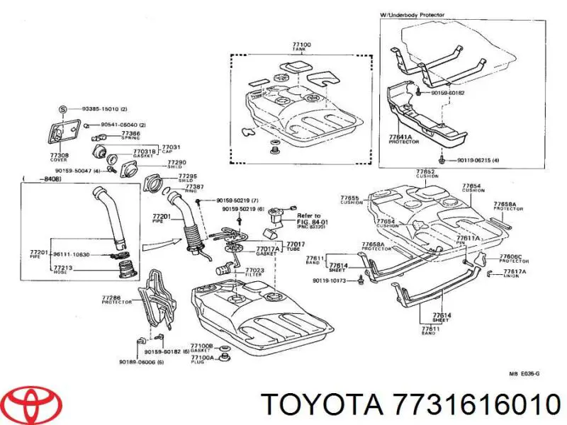7731616010 Toyota 