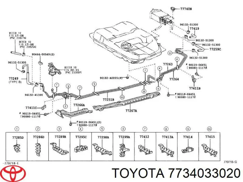 Купити 7734033020 Toyota Клапан системи вентиляції паливного бака