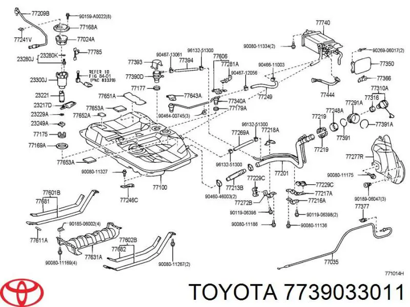  Toyota 7739033011 ціна, від 12.67 USD