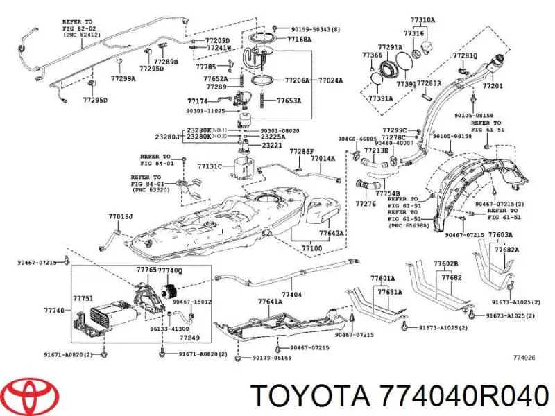 Купити 774040R040 Toyota 
