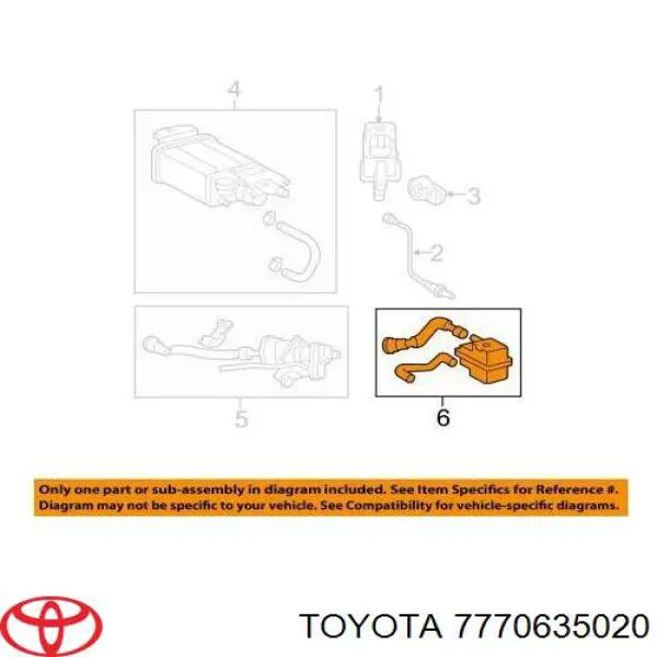 Купити 7770635020 Toyota Фільтр бака паливних парів