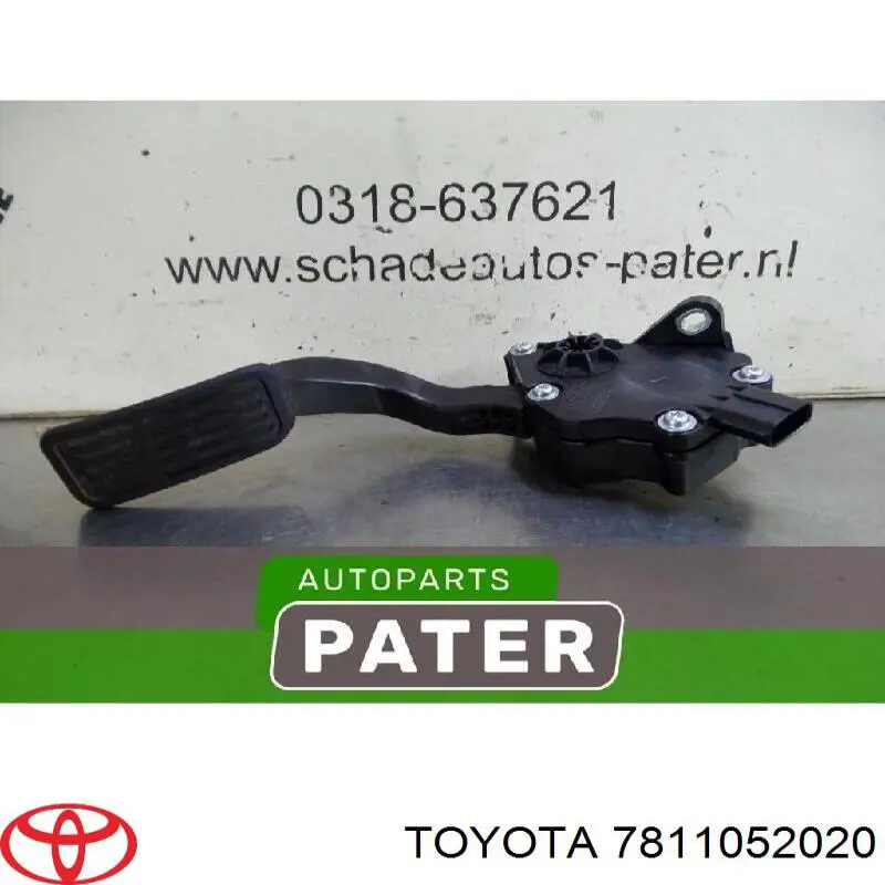 Педаль газу (акселератора) 7811052020 Toyota