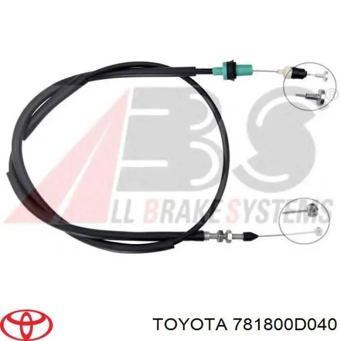 Трос газу Toyota 781800D040 ціна, від 15.24 USD