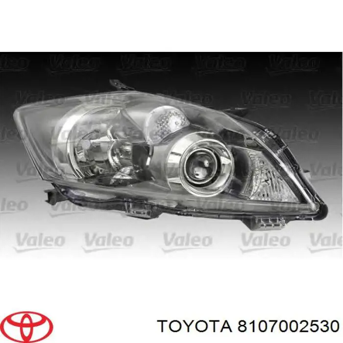 8107002530 Toyota Фара дальнього світла в зборі