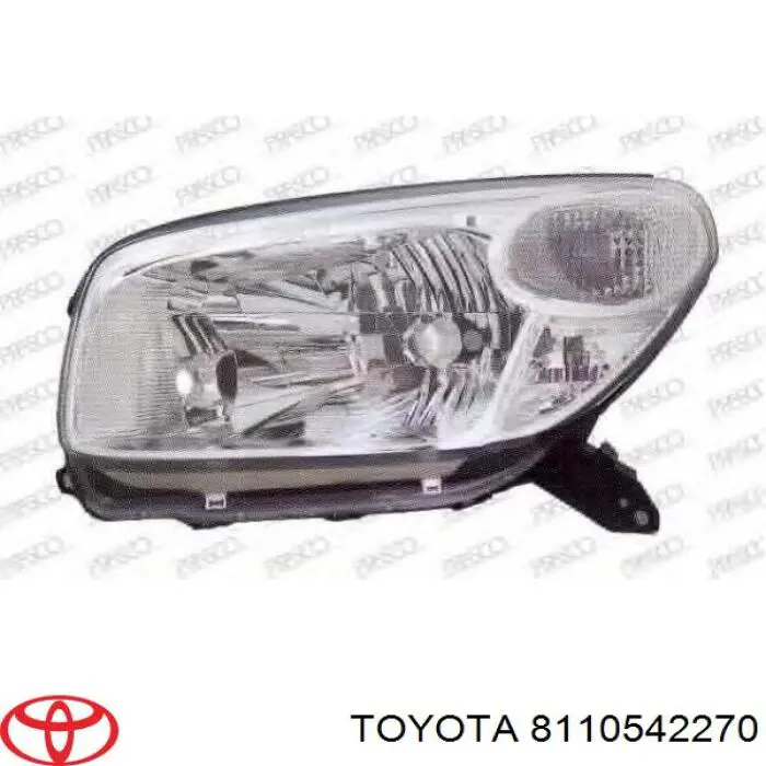 Права блок фара Toyota 8110542270 ціна, від 77.20 USD