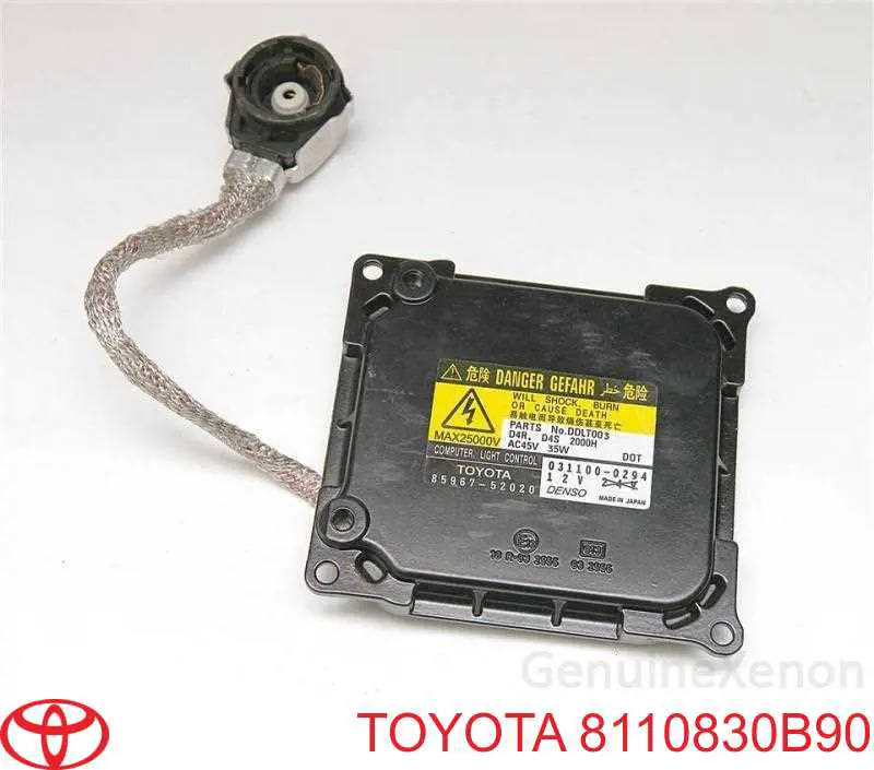 Блок розпалювання, ксенон Toyota 8110830B90 ціна, від 30.41 USD